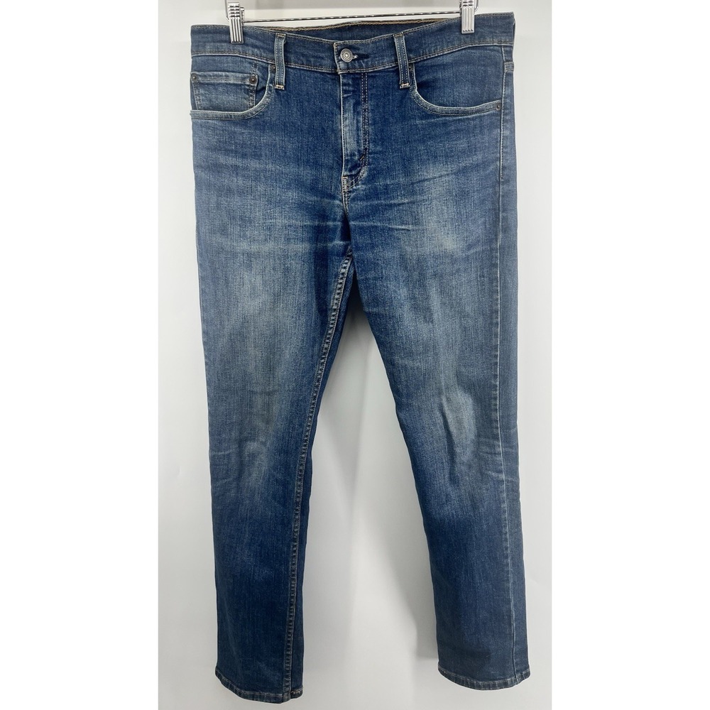Levis 511 Slim Fit Jeans Mens Tagged 33/32 Actual 36/32 Mid Wash Stretch